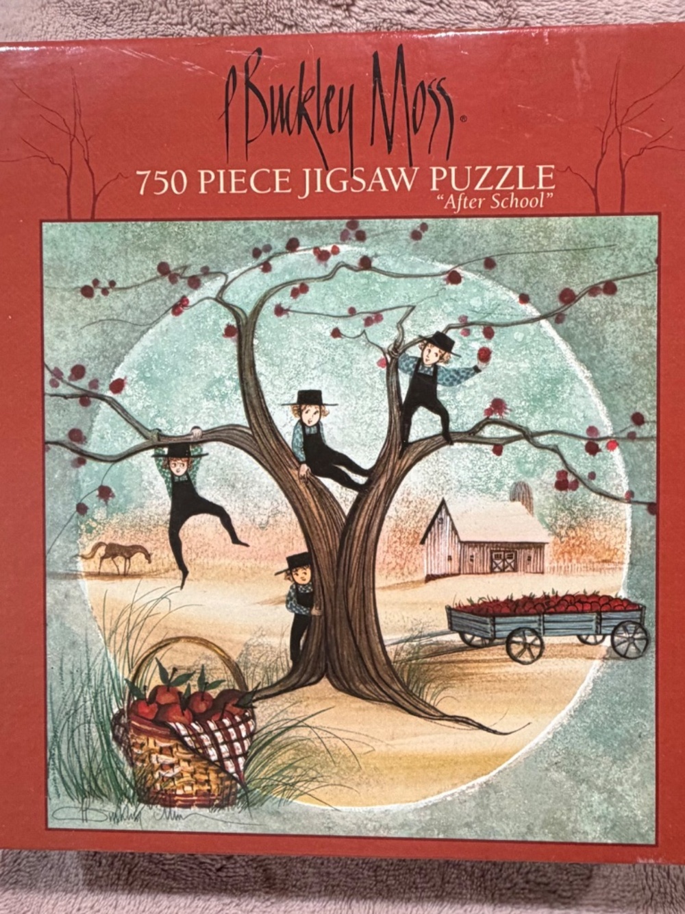 Vintage P. Buckley Moss 750 Piece Jigsaw Puzzle "After School" Ceaco 2003